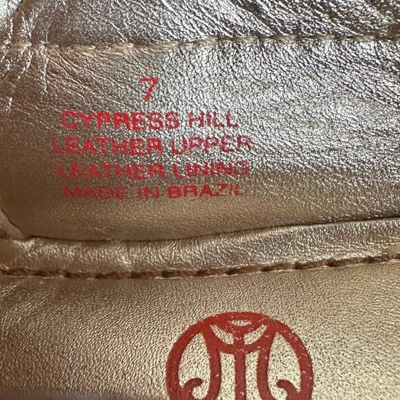 Marc Joseph Cypress Hill Driving Moccasins Loafer Mocha Gold Snake 7 - Picture 9 of 12